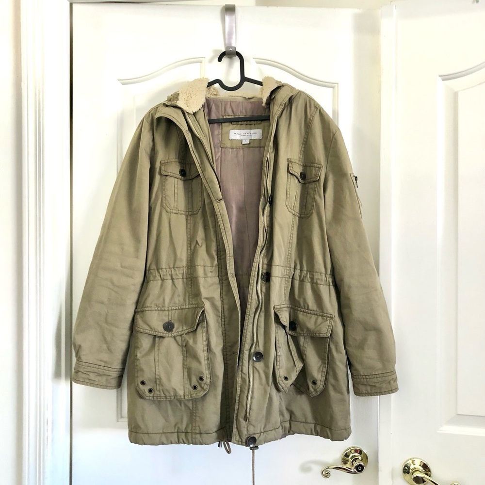 Marc New York Hooded Parka Jacket - Tan
